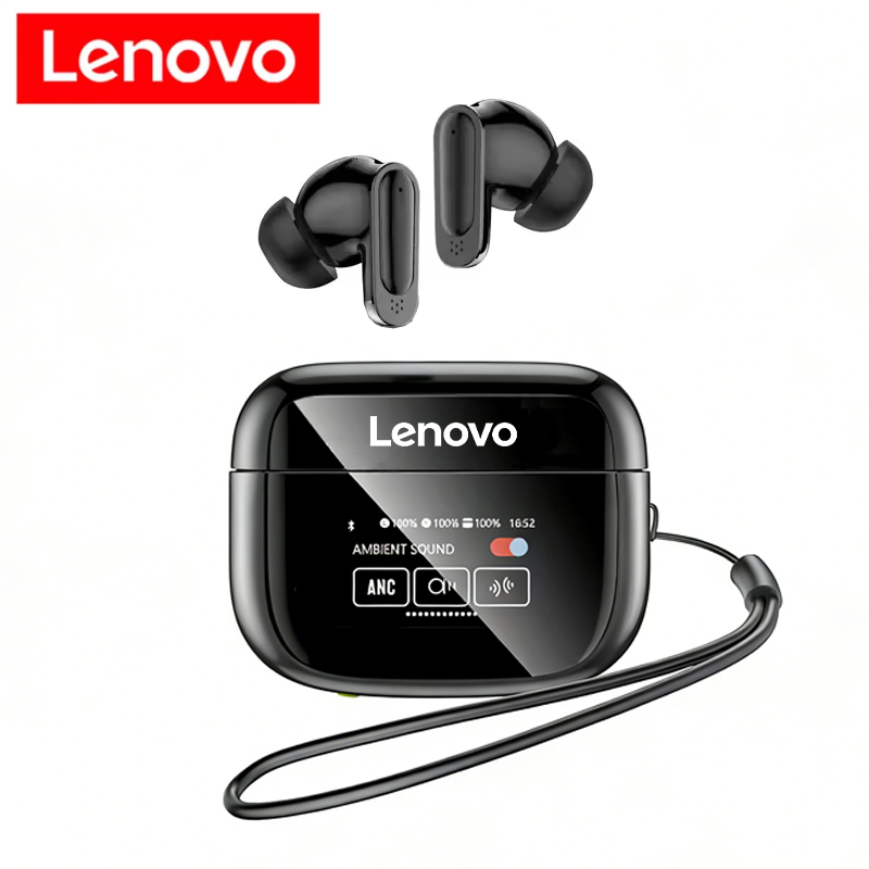 Earphones - レノボ V11 TWS ワイヤレスイヤホンタッチスクリーンデジタルディスプレイ Bluetooth ヘッドセットインイヤー