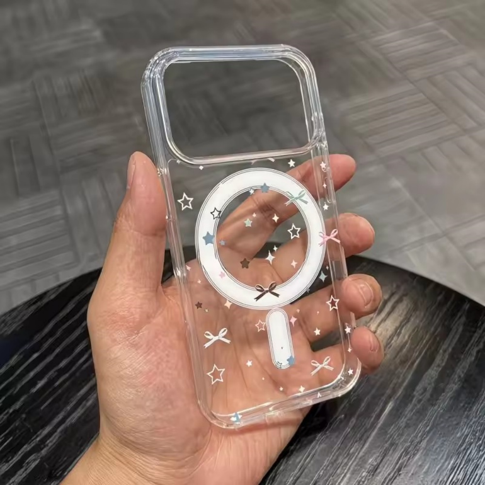 スターボウプリントクリア電話ケース iPhone 18 17 - Clear Shockproof Bumper Case のレビューと価格