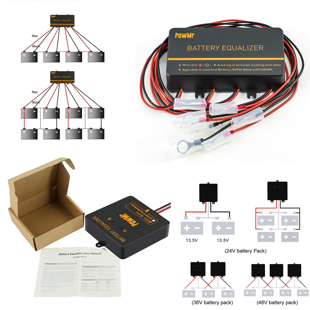 PowMr USA 24V 48V バッテリーイコライザー  - Power Banks のレビューと価格