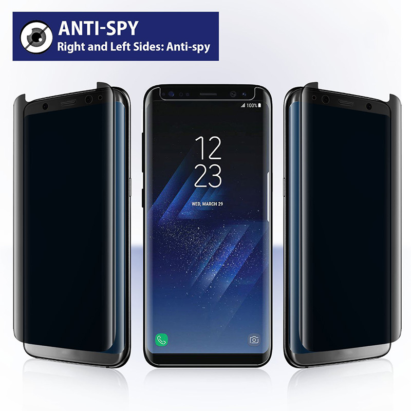 Samsung Galaxy S8 S9 Plus Note - Anti Spy Privacy Glass Case のレビューと価格