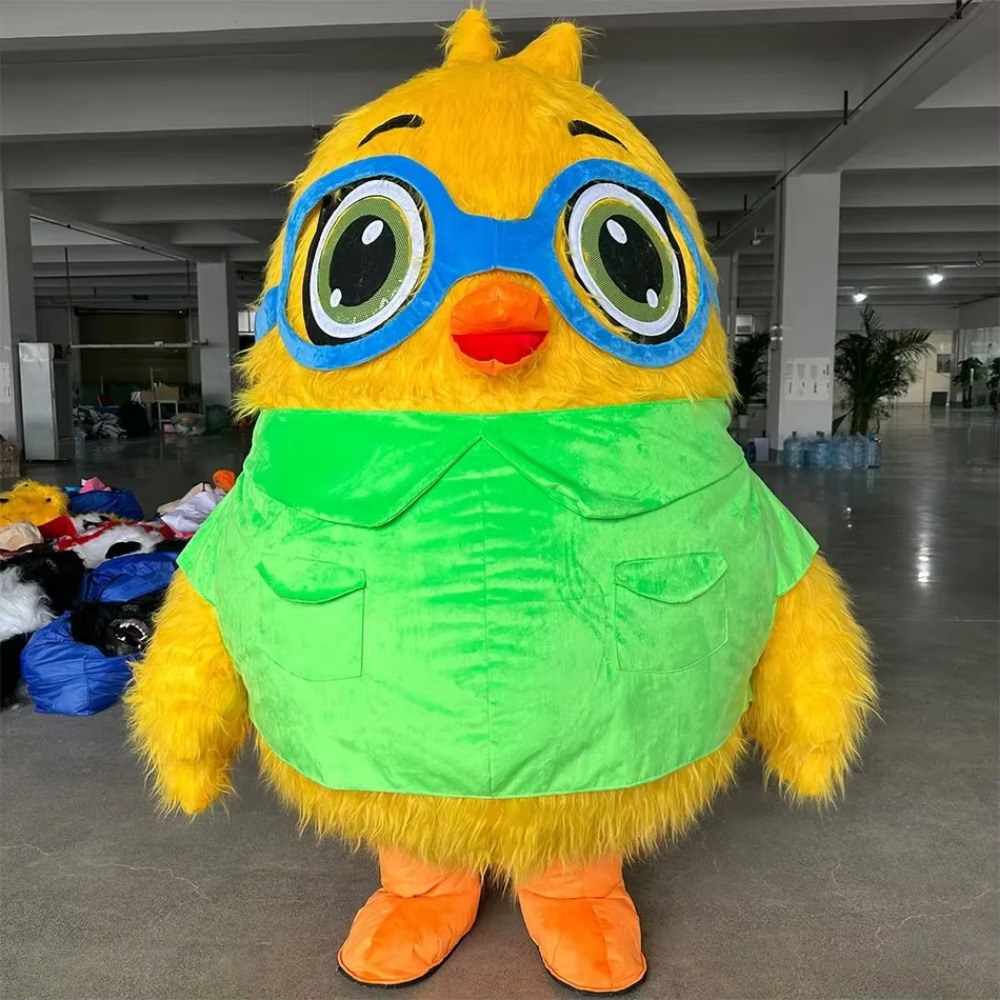メガネをつけた空気で膨らませる鳥の着ぐるみ。大人向けの動物コ - Chargers のレビューと価格