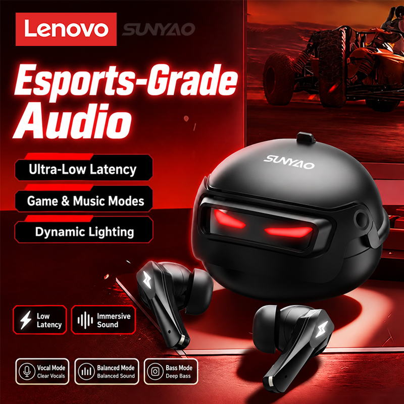 Lenovo GT101 ゲーミングヘッドセット、ワイヤレス - Earphones のレビューと価格