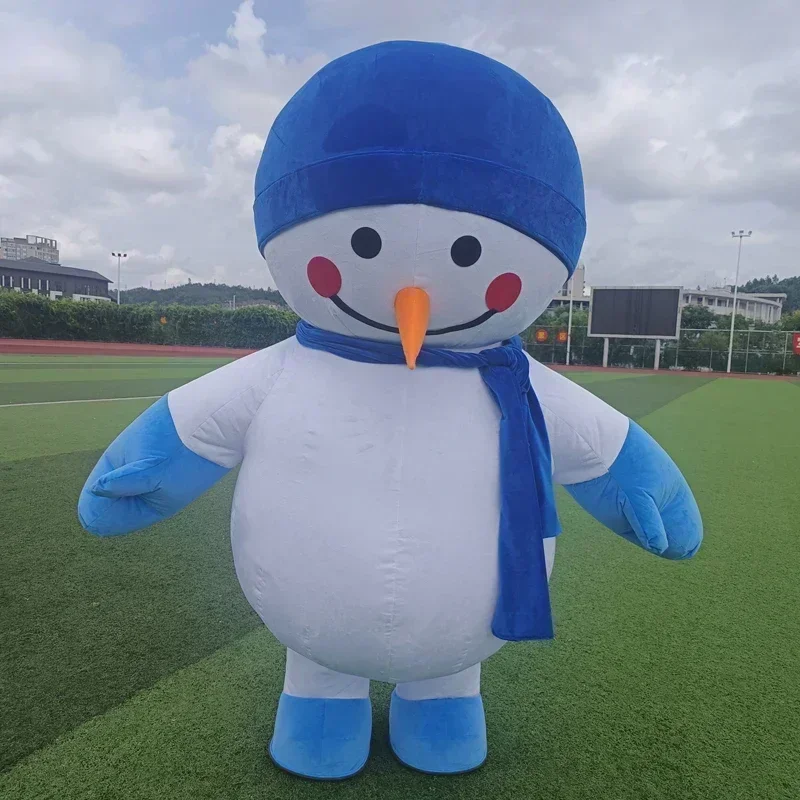 空気で膨らませるタイプの雪だるまの着ぐるみ。クリスマスパーテ - Chargers のレビューと価格