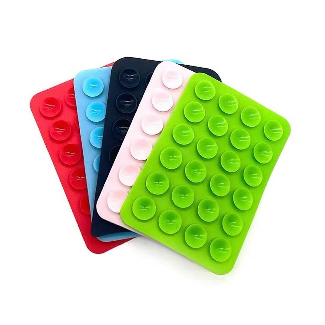 多機能シリコン吸盤式スマホホルダーパッド、吊り下げ式四角滑り - Phone Cases のレビューと価格