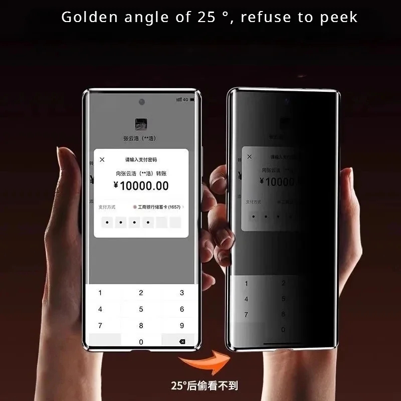 覗き見防止機能付き、プライバシー保護強化ガラス、金属製磁石内 - Anti Spy Privacy Glass Case のレビューと価格
