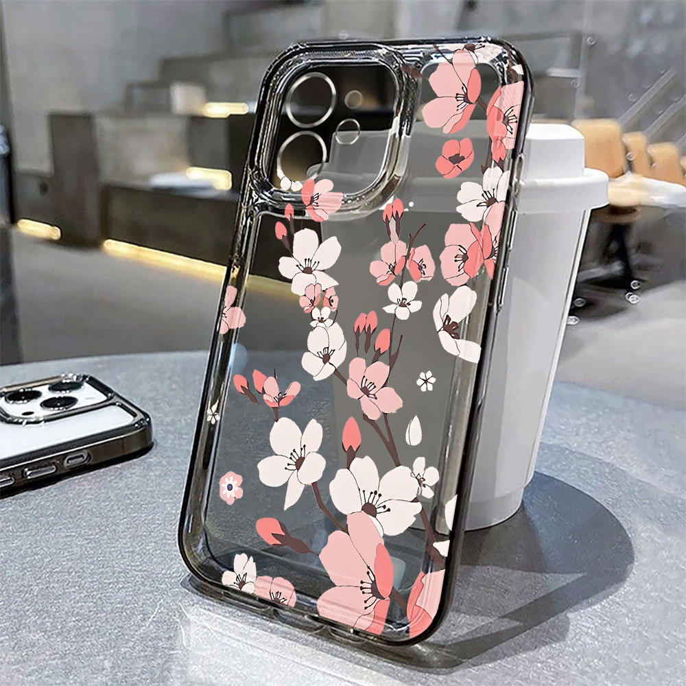 ミニフラワーフォンケース iPhone 17 Pro Max - Clear Shockproof Bumper Case のレビューと価格